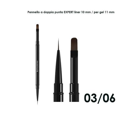 staleks pennello doppio EXPERT, liner 10 mm / per gel 11 mm