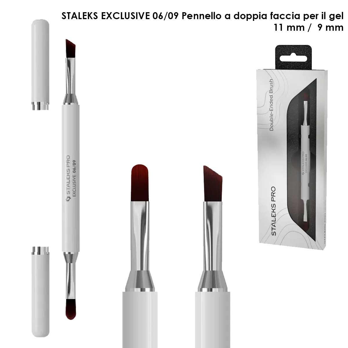 Staleks pennello doppio exclusive, per gel 11 mm / per gel 9 mm