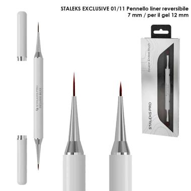 Staleks pennello doppio exclusive, liner 7 mm / per gel 12 mm
