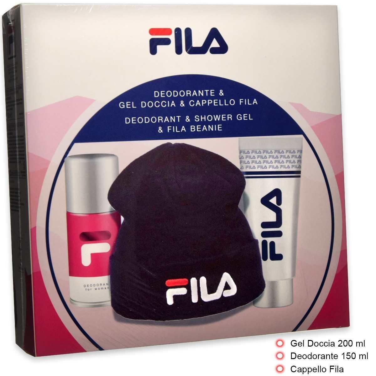 Fila - cfn woman deo 150 ml+ shower gel + cappello fila