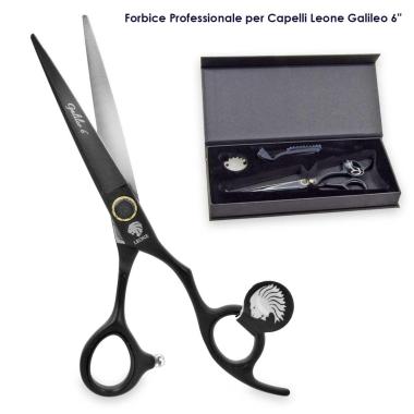 LEONE FORBICE DA TAGLIO GALILEO 6" NERA ERGONOMICA