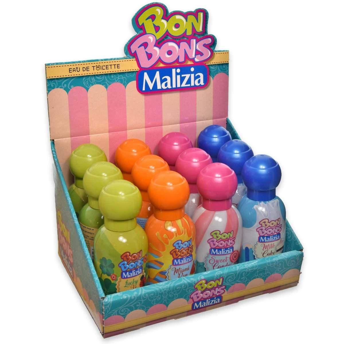 Bon bons malizia edt 50 ml expo x 12 pezzi assortiti