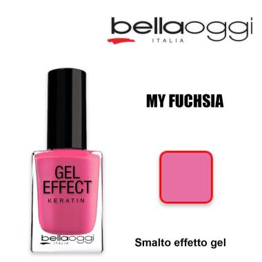 Gel effect keratin smalto effetto gel con cheratina my fuchsia