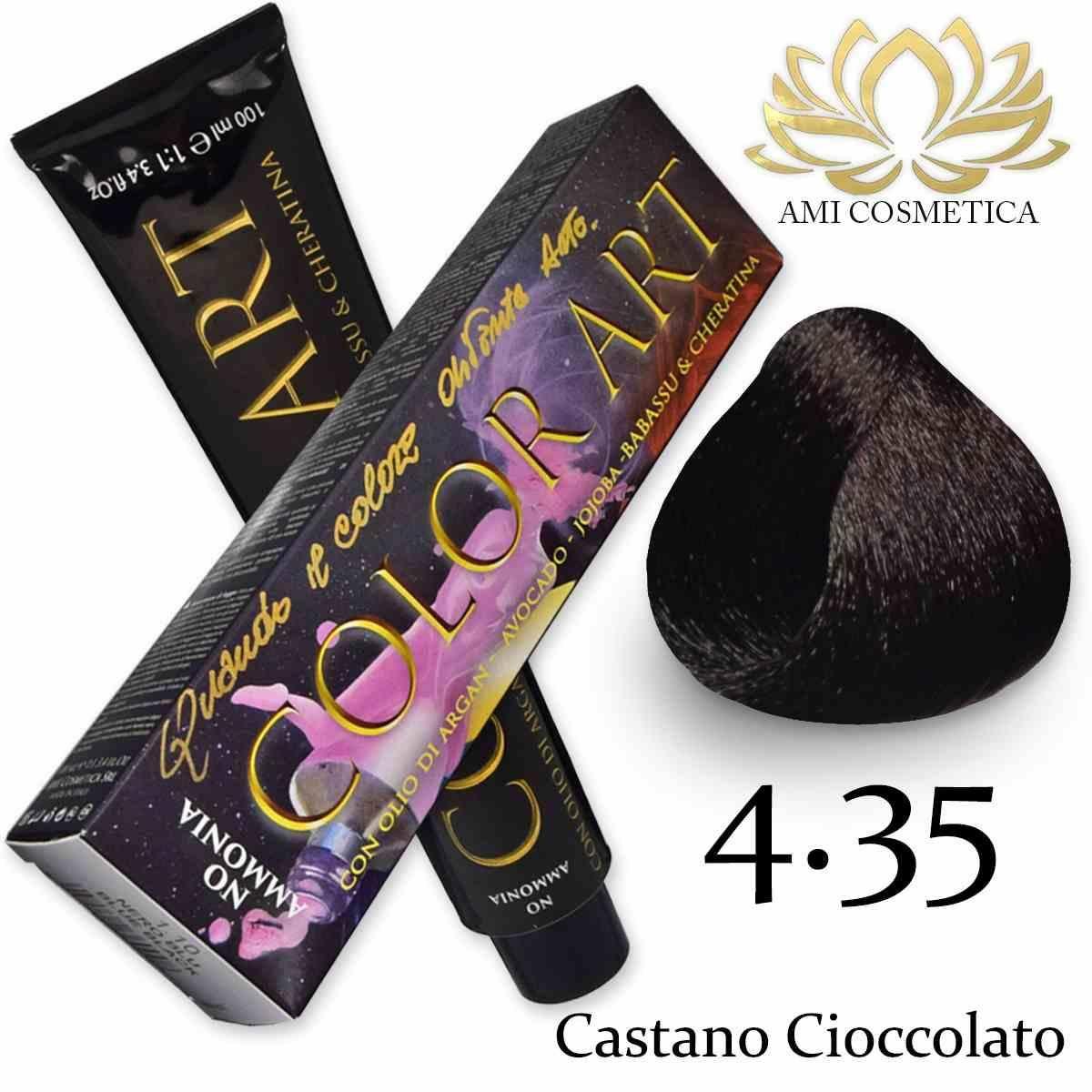 Color art senza ammoniaca 100 ml 4.35 castano cioccolato