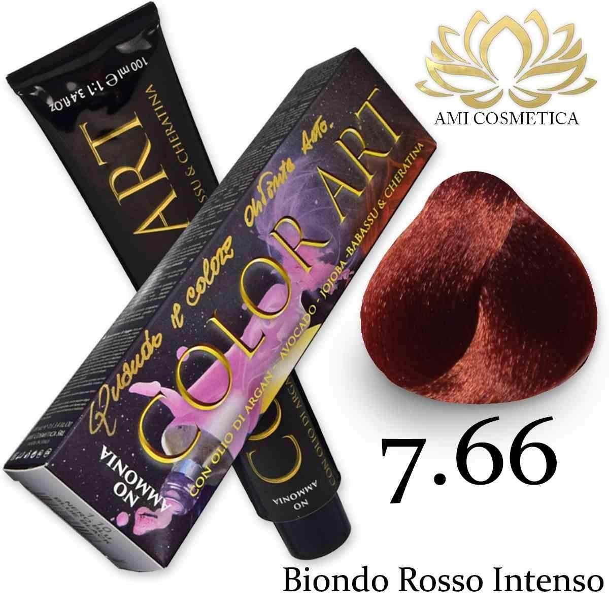 Color art senza ammoniaca 100 ml 7.66 biondo rosso intenso