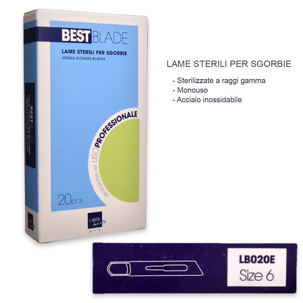 Bestblade 20 lame sterili per sgorbie mis.6