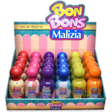 Bon bons malizia edt 50 ml expo x 24 pezzi assortiti