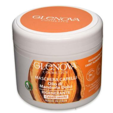 Glenova maschera capelli rigenerante olio mandorle dolci 500 ml