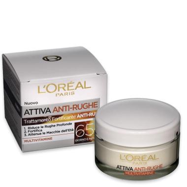 L'oreal attiva anti rughe 65+ 50 ml