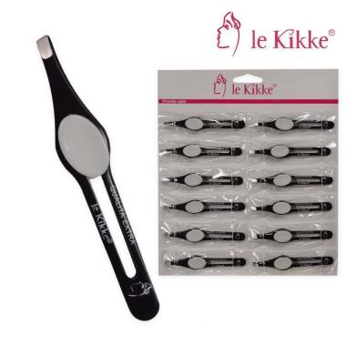 Le kikke pinzetta ciglia bianca/nera