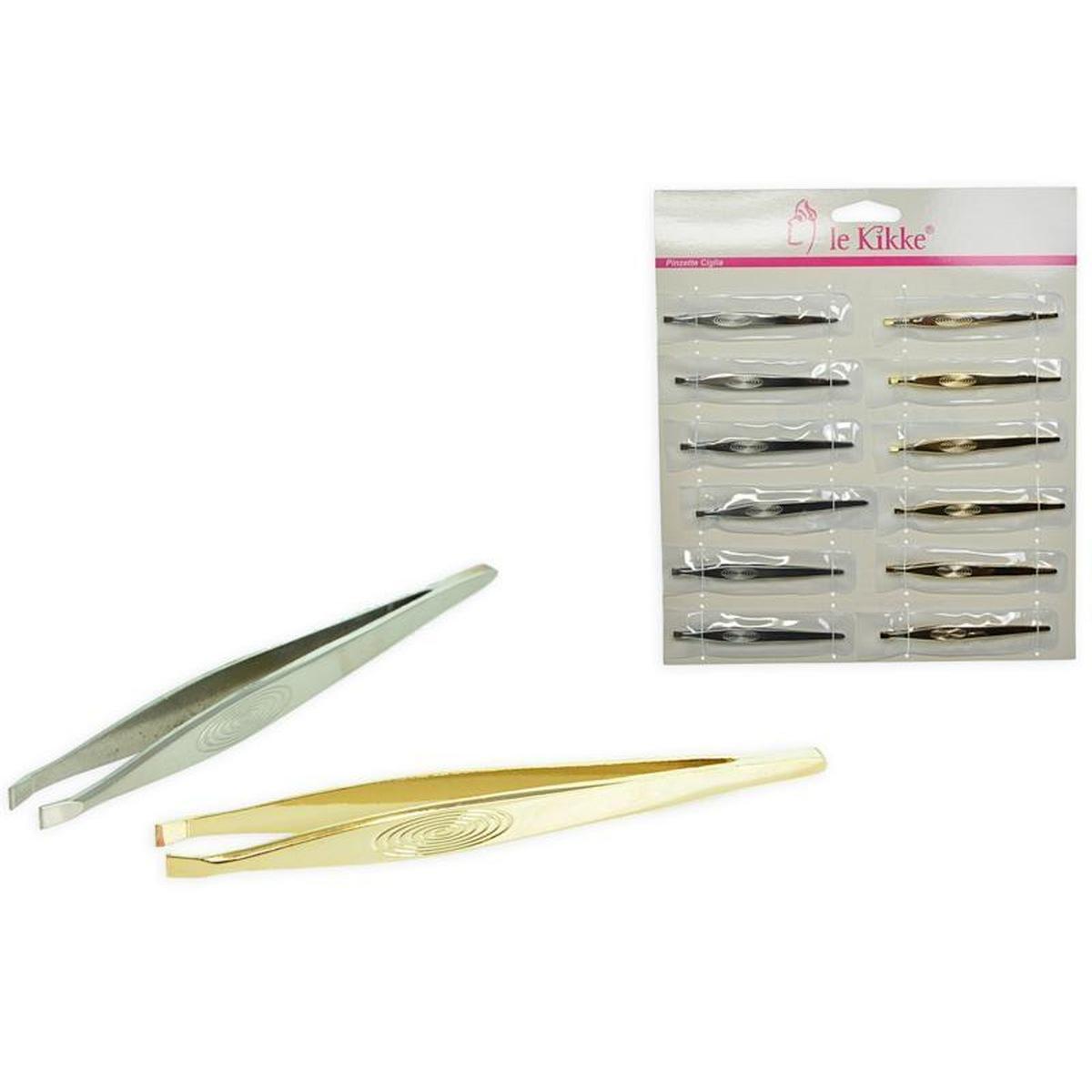 Le kikke pinzette ciglia  argento/oro