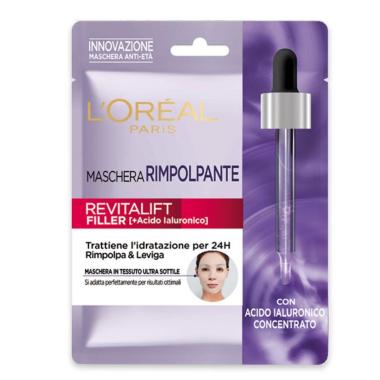 L'oreal filler mask viso in tessuto