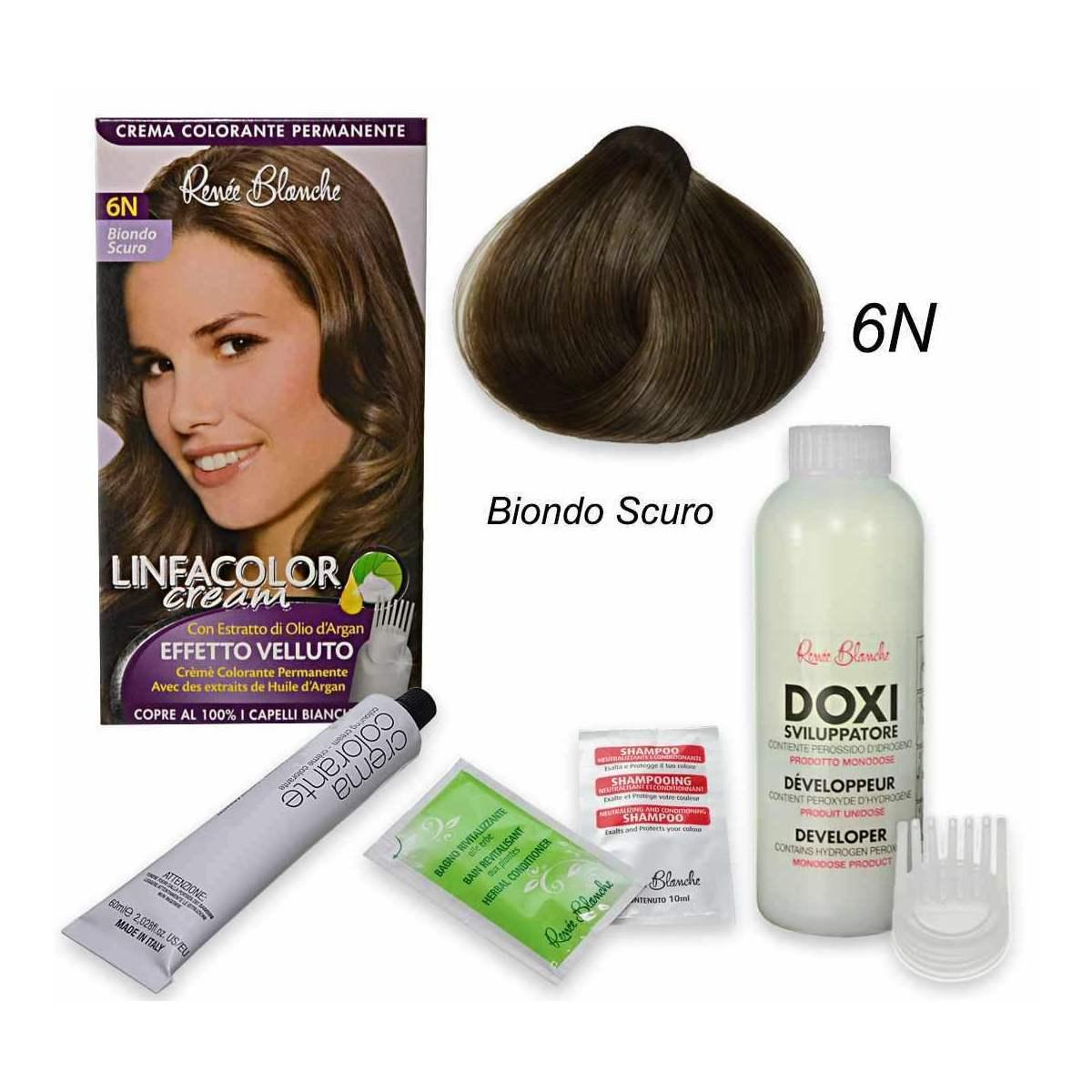 Linfacolor cream 6n biondo scuro 6n