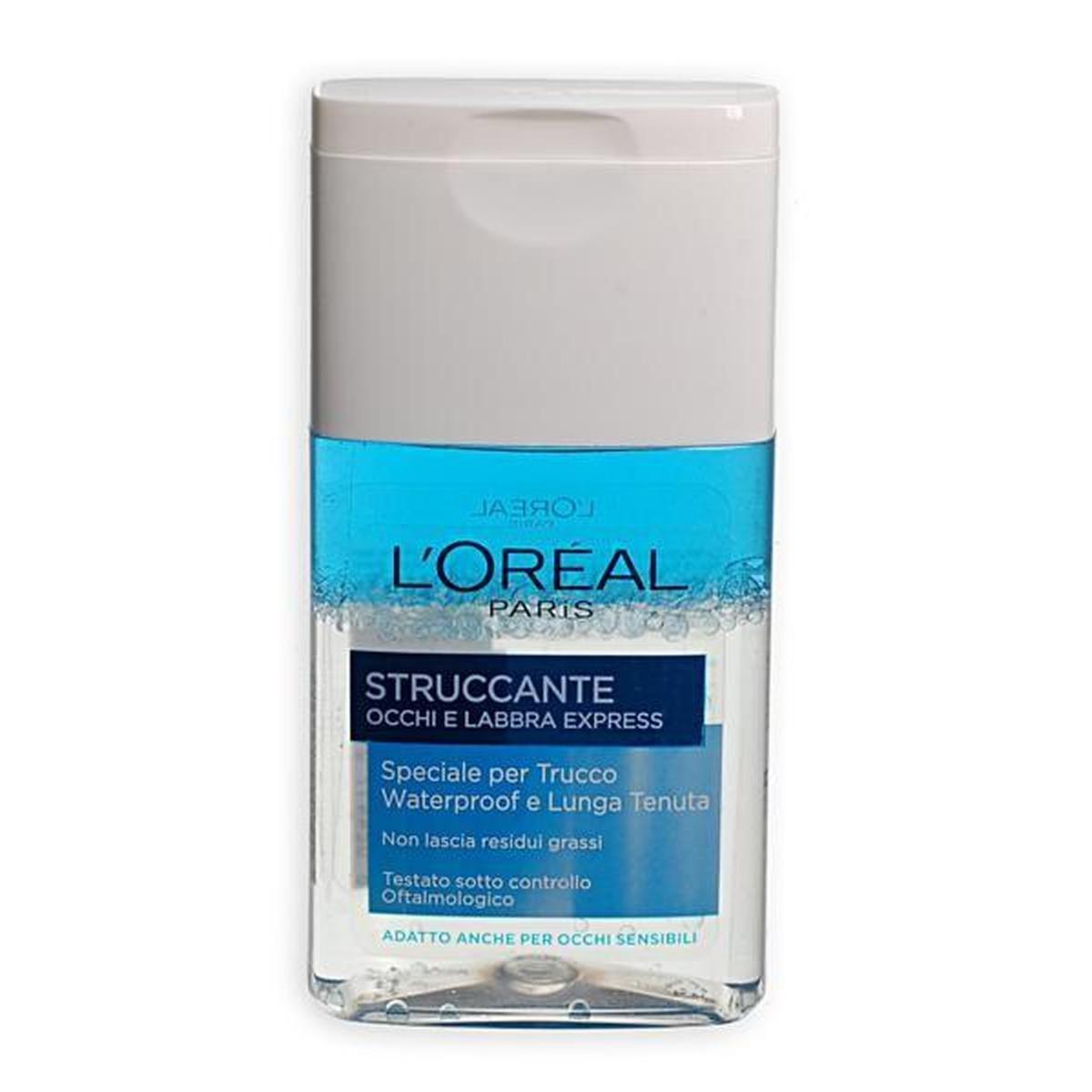 L'oreal dermo exp. strucc. occhi bifase 125 ml