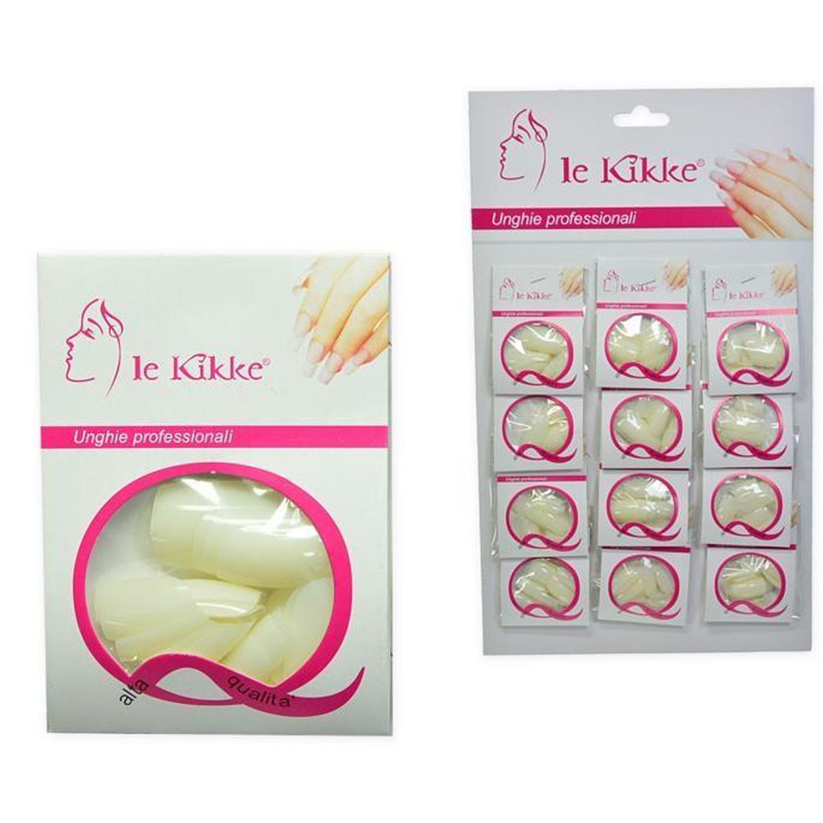 Le kikke card 12 buste 24pz unghie bianche