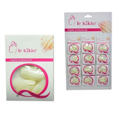 Le kikke card 12 buste 24pz unghie bianche