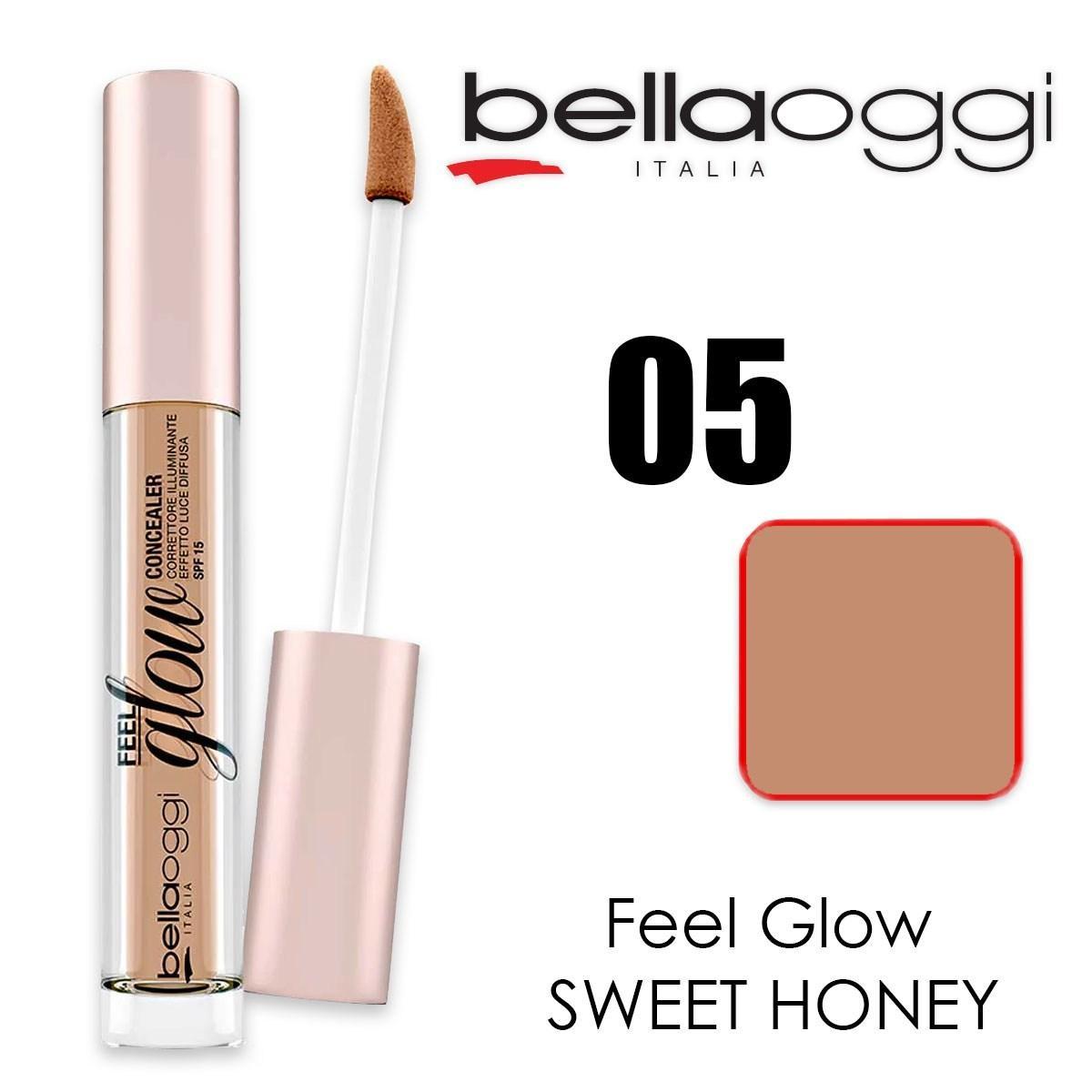 Feel glow concealer correttore illuminante spf 15 sweet honey