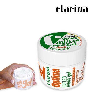 Clarissa optima uv/led monogel trasparente fibra di vetro 14 gr