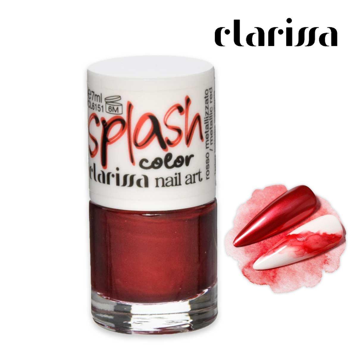 Clarissa splash color rosso metallizato 7 ml