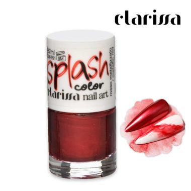 Clarissa splash color rosso metallizato 7 ml