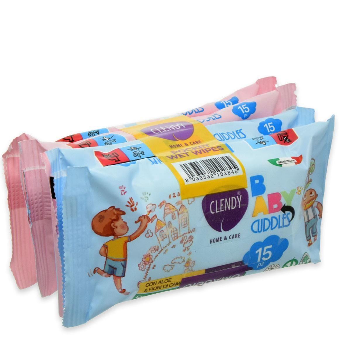 Clendy salviette imb. baby cuddles set 4 pz
