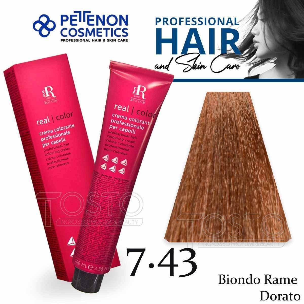 Pettenon rr line tintura crema colore 100 ml 7.43
