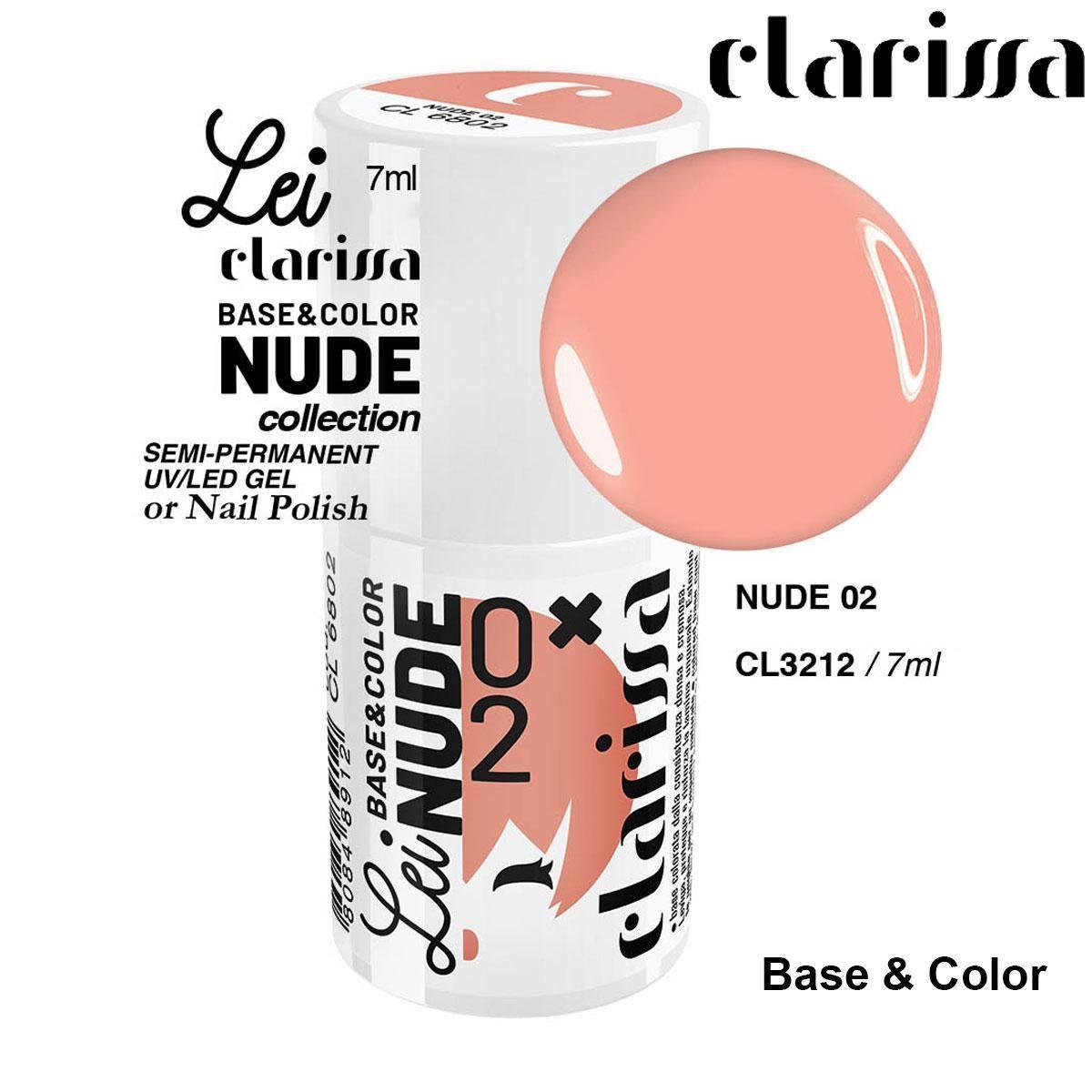 Clarissa smalto semipermanente tpo free 7 ml  base&color nude 2
