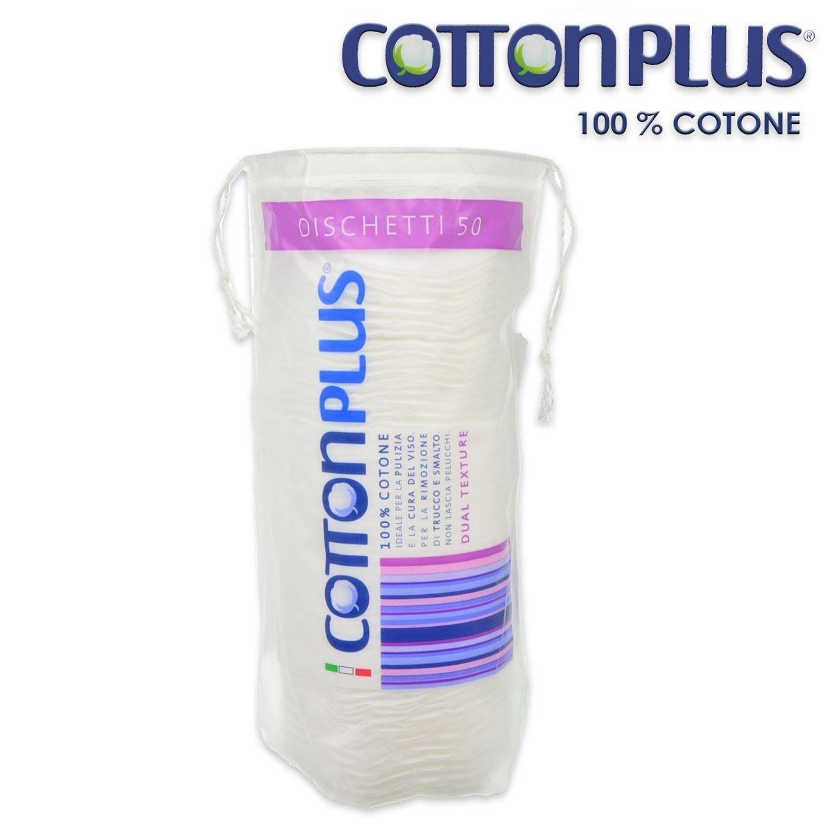 Cotton plus 50 dischetti in 100% cotone idrofilo