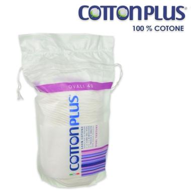 Cotton plus 40 dischetti ovali in 100% cotone idrofilo