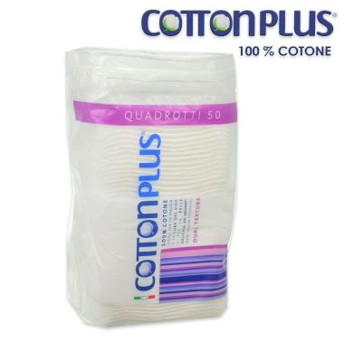 Cotton plus 50 quadrotti in 100% cotone idrofilo