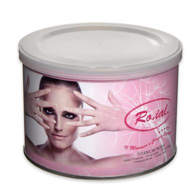 Roial cera barattolo 400 ml titanio rosa pelli sensibili