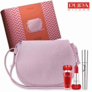 Pupamake-up kit mascara vamp + rossetto + bag