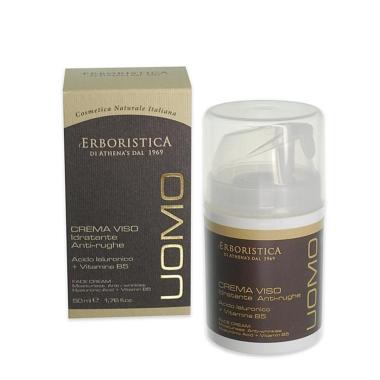 L'erboristica uomo crema viso idratante antirughe 50ml