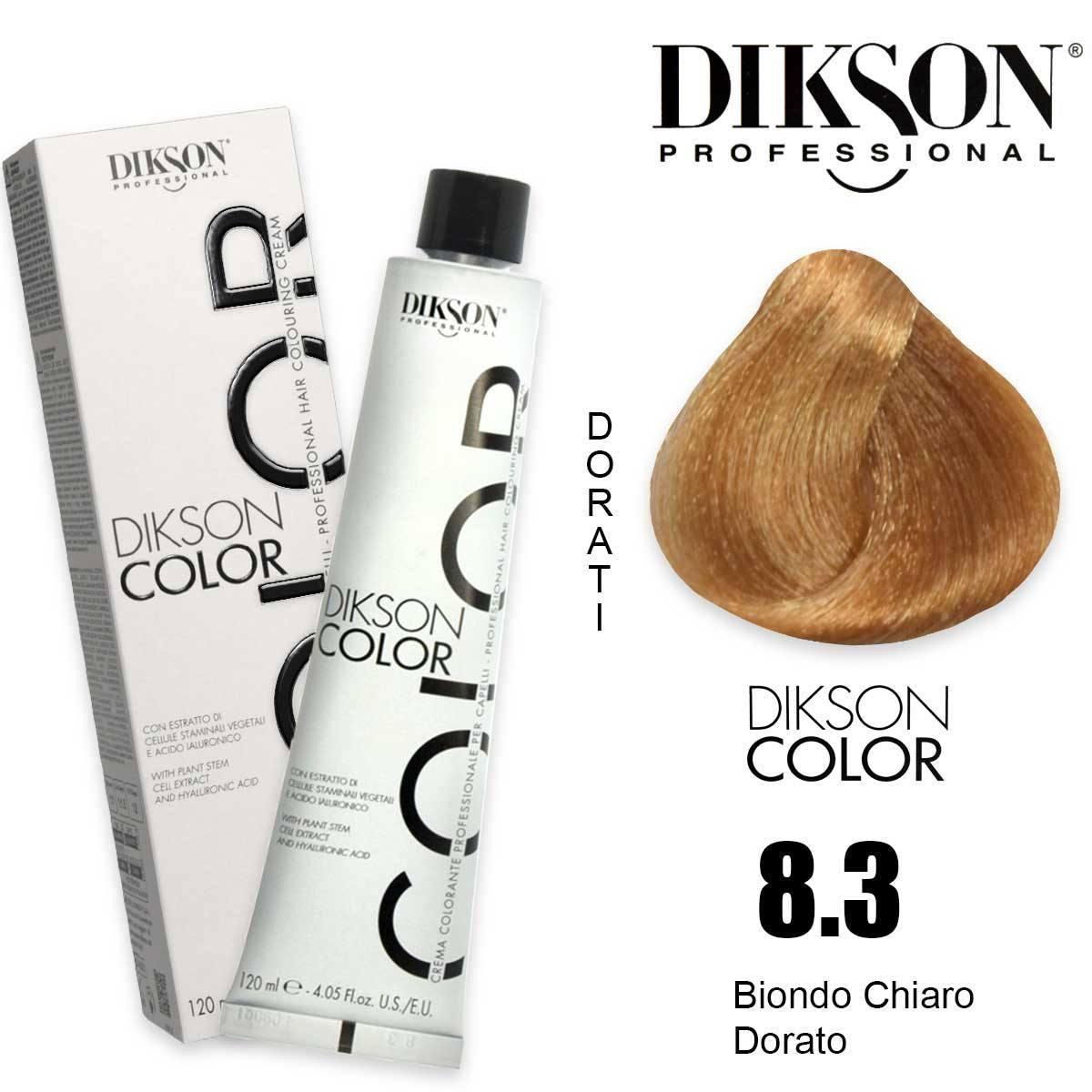 Dikson color 120 ml 8.3 - 8d biondo chiaro dorato<br>