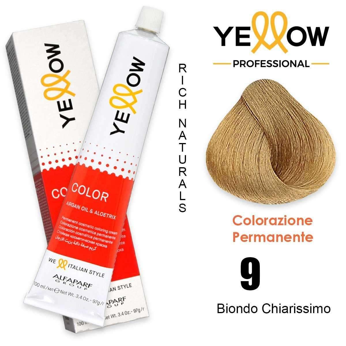 ALFAPARF YELLOW COLOR PERMANENT 9.0 100ml