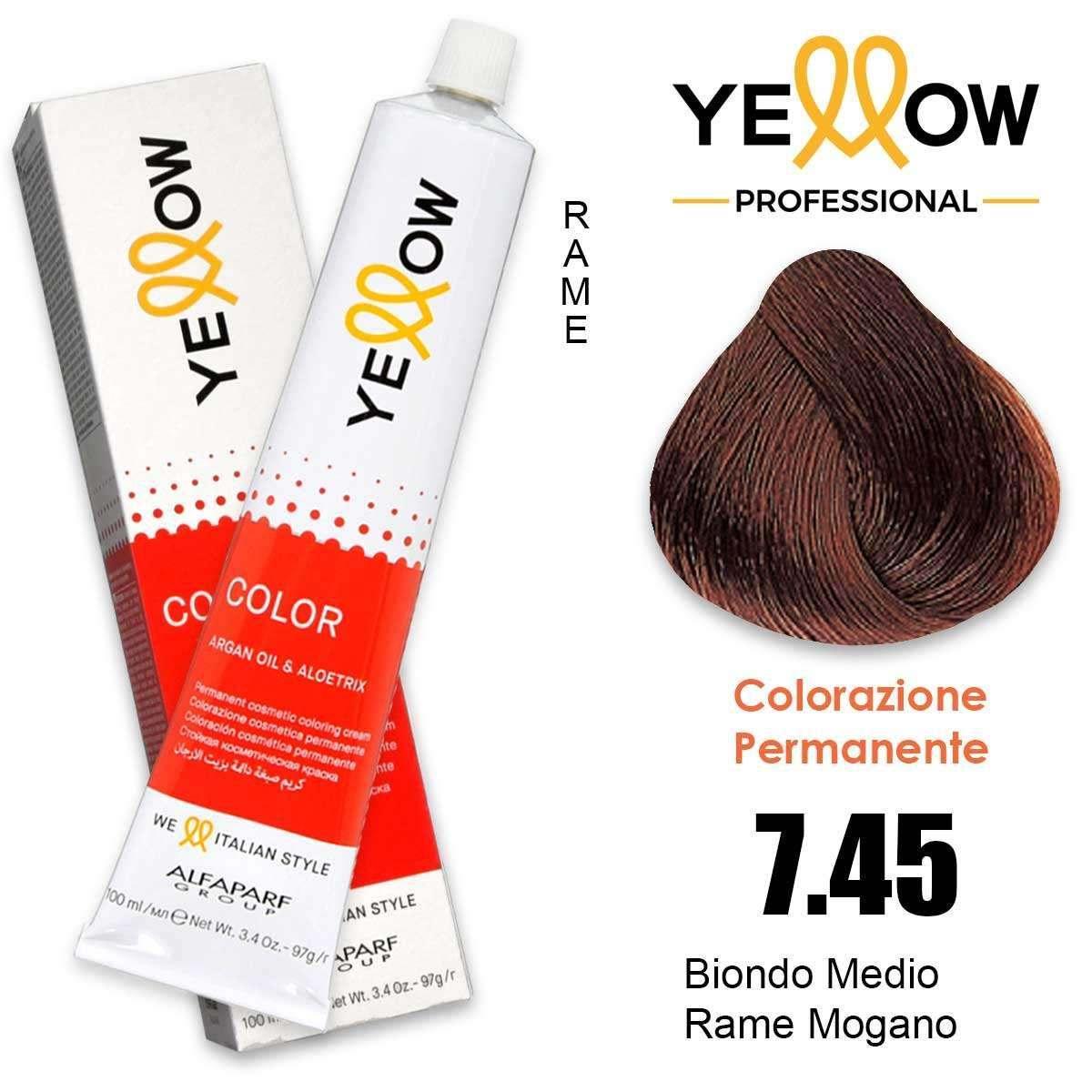 ALFAPARF YELLOW COLOR PERMANENT 7.45 100ml
