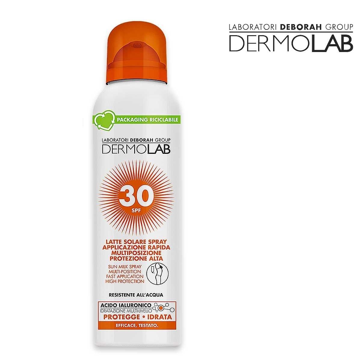 Dermolab latte spray protezione alta 150 ml spf 30