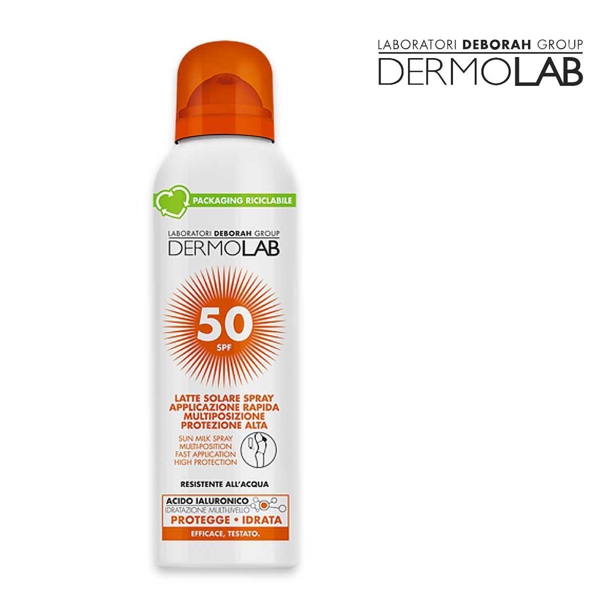 Dermolab latte spray protezione alta 150 ml spf 50
