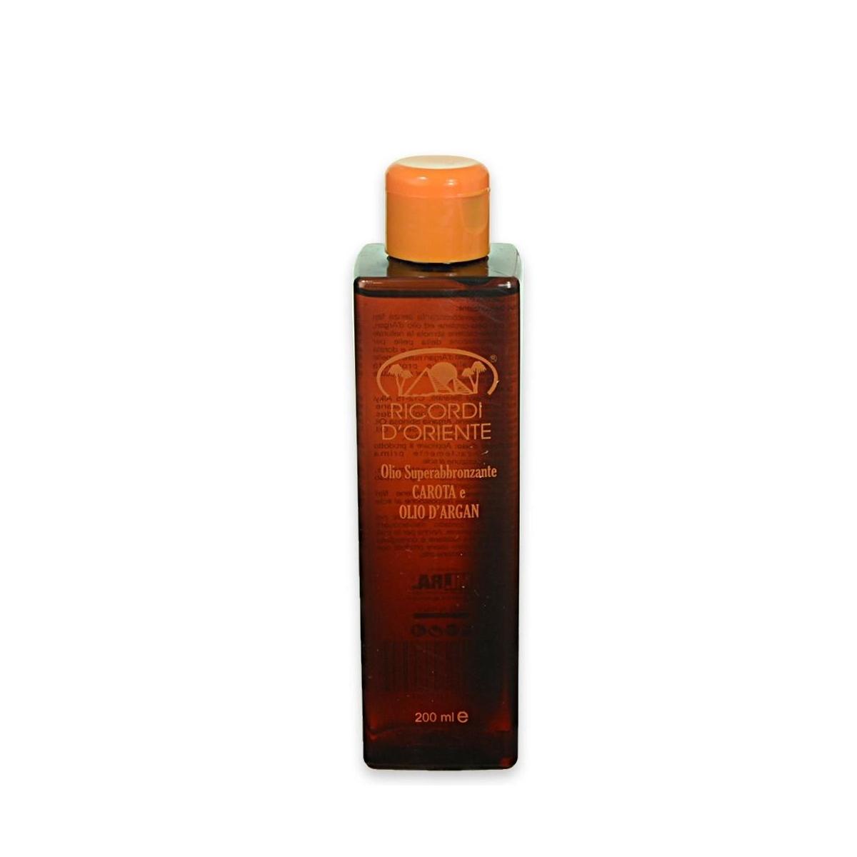Ricordi d'oriente olio super abbronzante carota e olio d'argan 200 ml