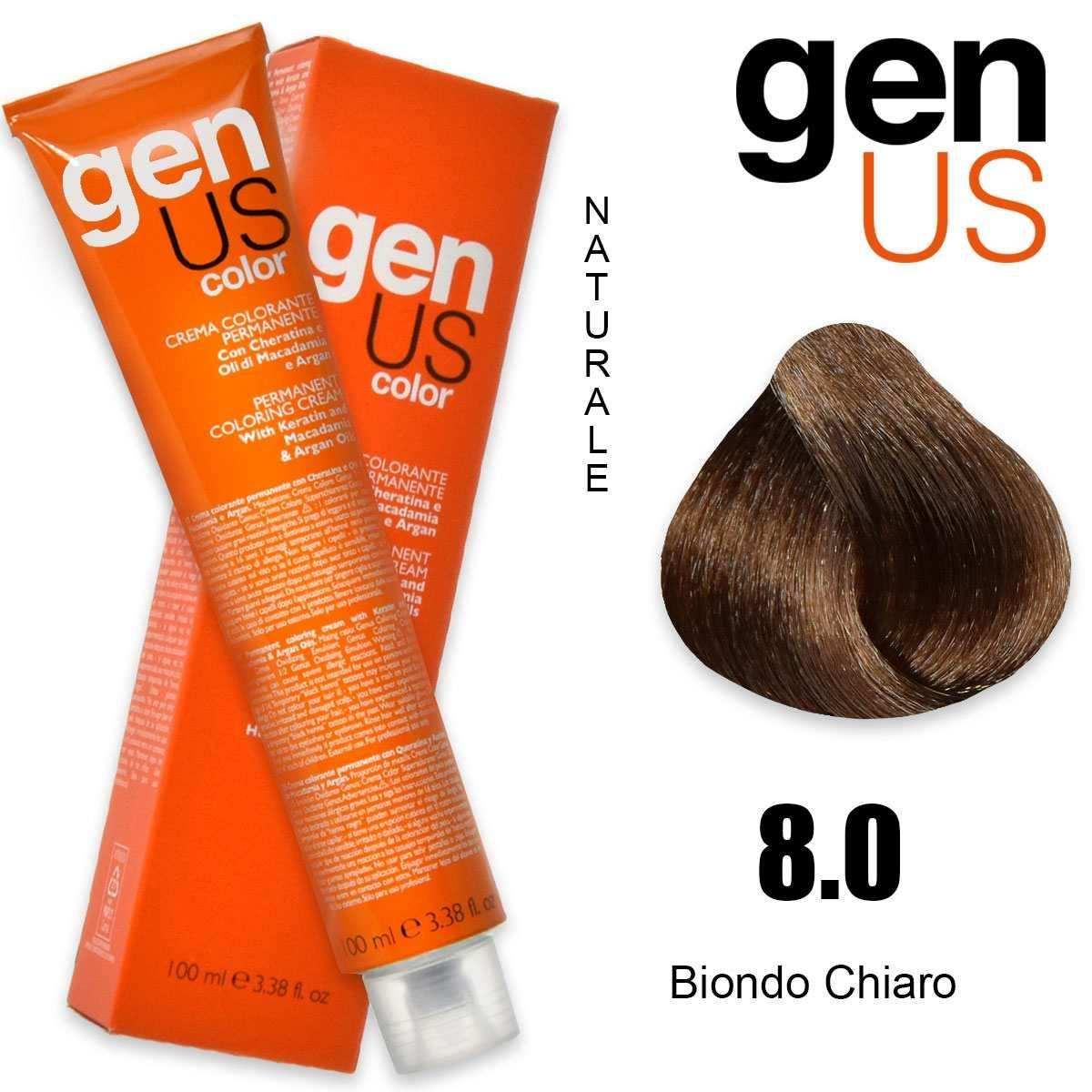 Genus permanent coloring  cream 100 ml 8.0