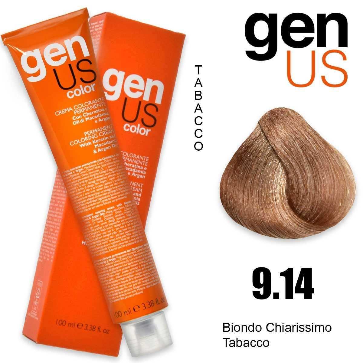 Genus permanent coloring  cream 100 ml 9.14