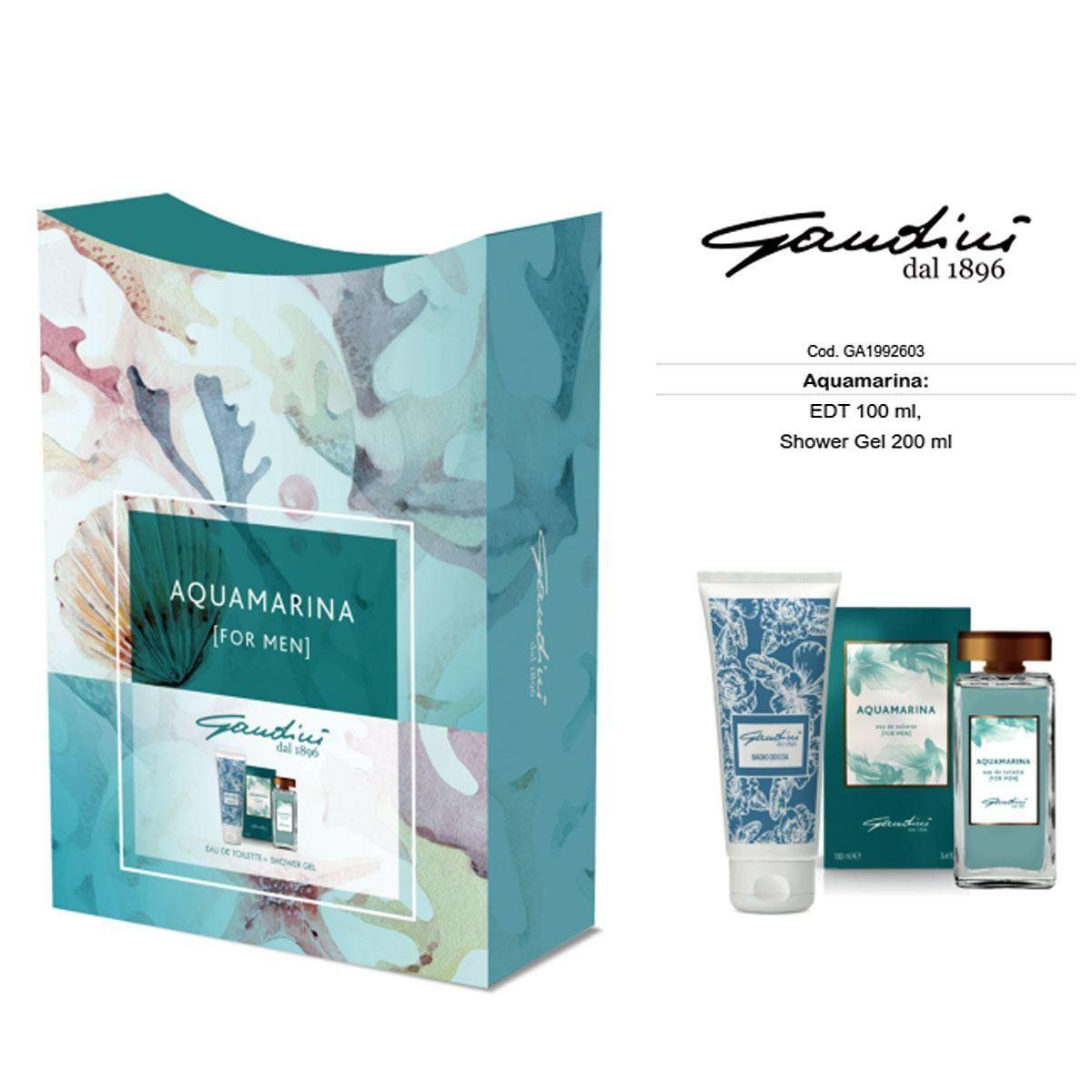 Gandini ACQUAMARINA: EDT 100ml + Shower Gel 200ml