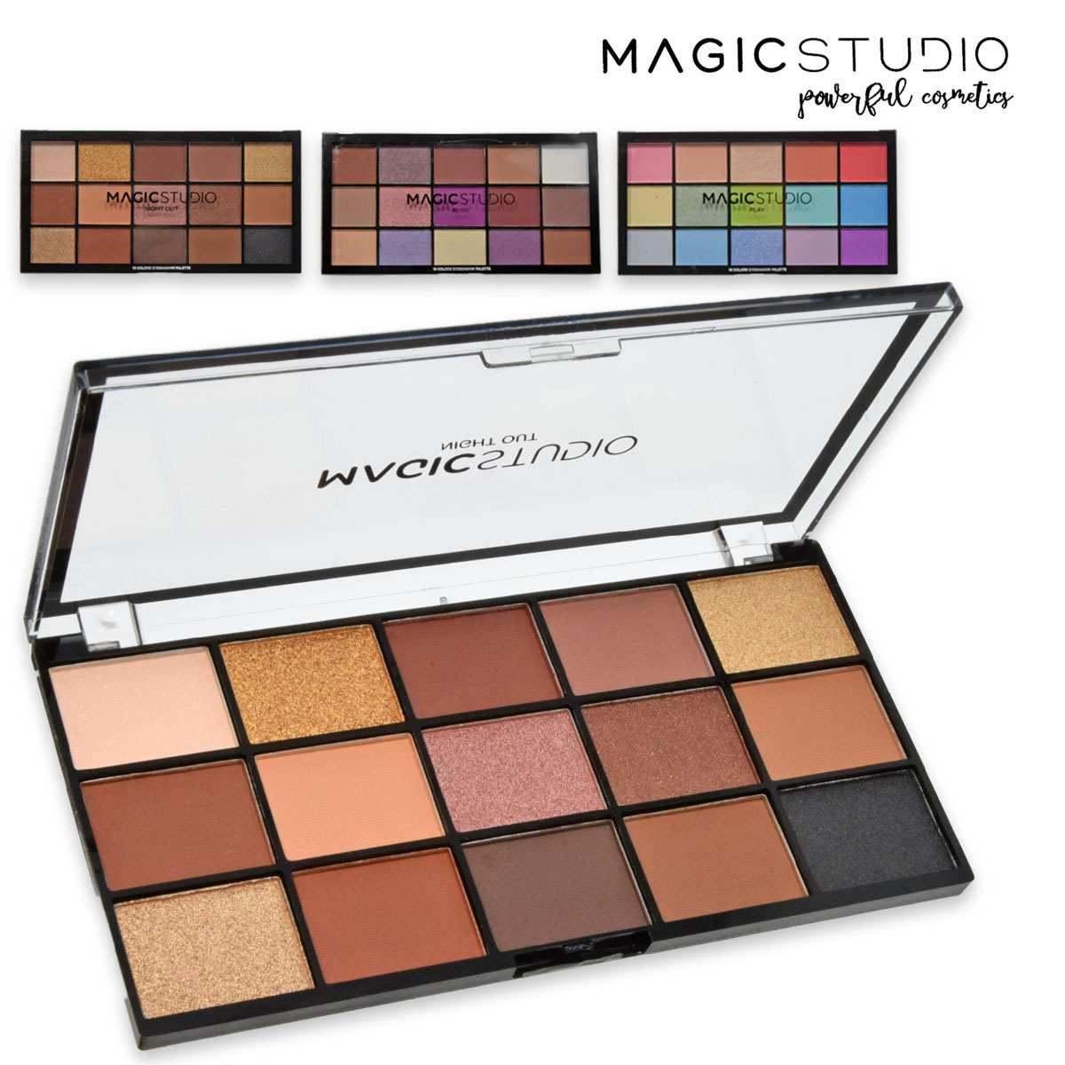 Magic studio 15 eyeshadows 1 palette colori  assortiti