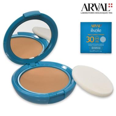 ARVAL IL SOLE - Magic compact Powder SPF30 n. 03 - beige biscotto  fondotinta polvere compatta tr 8ml