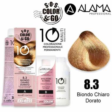 S.o.s. color & go 10 minuti 8.3 colorazione 10min duo set 90 + 90 ml kit