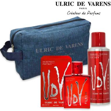 Ulric de varens set udv flash bag edt 60 ml + deo spray 200 ml