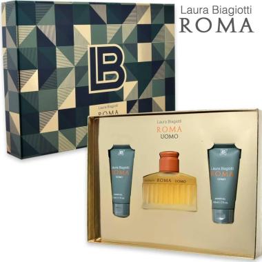 Laura biagiotti conf. reg.roma uomo edt 75 ml + 2 shower gel 50 ml