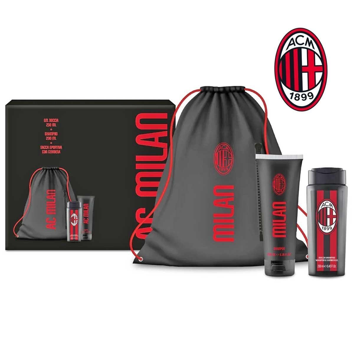 Milan  gift set bag (showergel 250 ml+ showergel 200ml tb + sacca portascarpe)