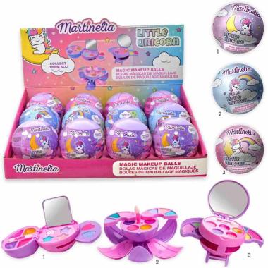 Martinelia little unicorn magic makeup balls conf. 12 pz ass.