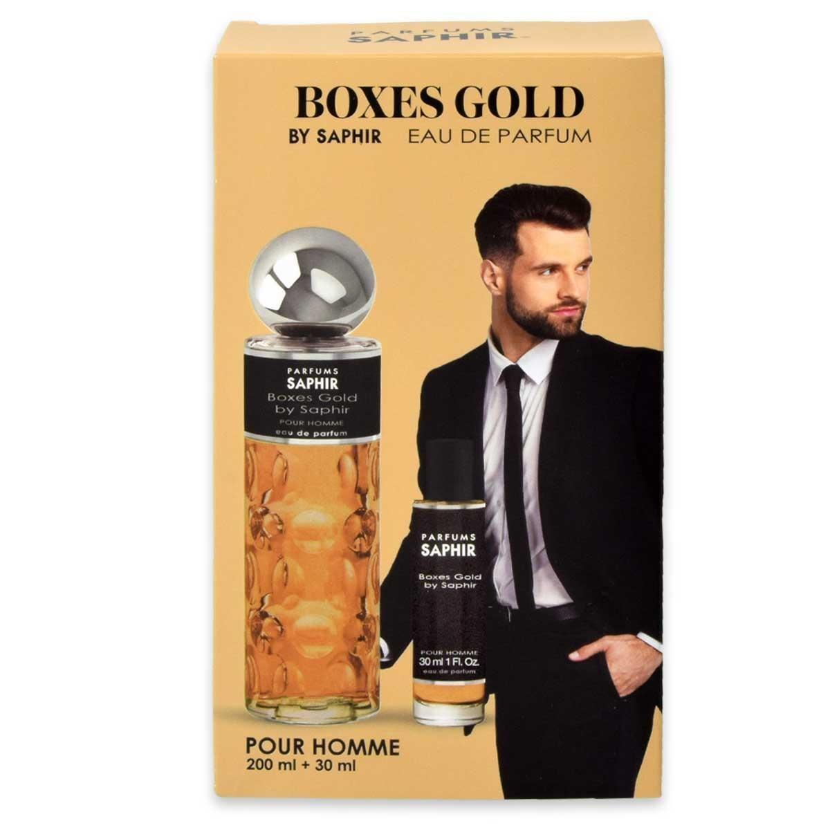 Saphir coffret edp 200 ml + edp 30 ml boxes gold
